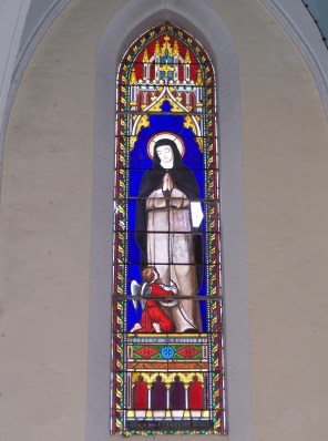 로마의 성녀 프란치스카와 수호천사_photo by Henry Salome_in the church of Saint-Magne in Gironde_France.jpg